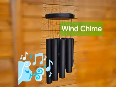 Chuông gió 3D - Phụ kiện trang trí sân vườn độc đáo, âm thanh thư giãn - Image 1