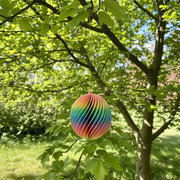 Mẫu trang trí Wind Chime xoắn ốc treo cực đẹp bằng in 3D - Image 2