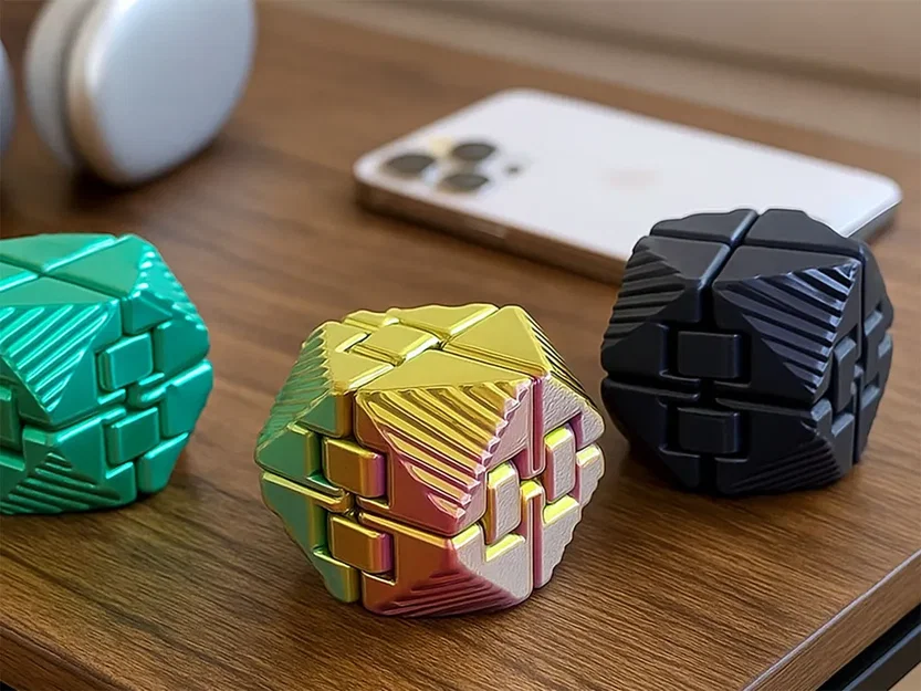 Fidget Cube - Đồ chơi mô hình khối xoay giải tỏa căng thẳng - Image 1