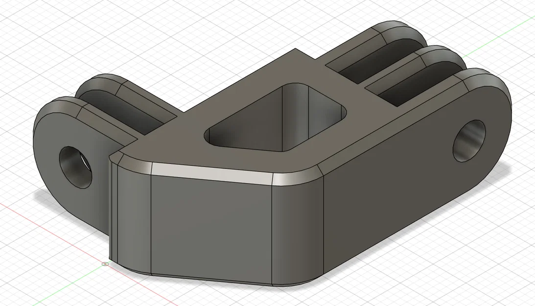 Ngàm gắn GoPro lên nón bảo hiểm xe máy - Tự in 3D tiện lợi - Image 1