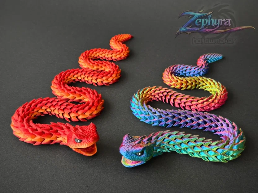 Mô hình rắn khớp nối 3D linh hoạt (Fidget Snake) cực chất - Image 2
