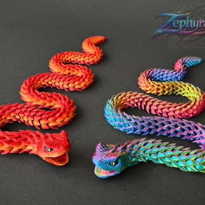 Mô hình rắn khớp nối 3D linh hoạt (Fidget Snake) cực chất