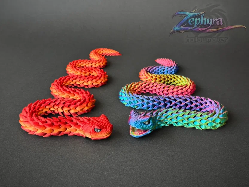 Mô hình rắn khớp nối 3D linh hoạt (Fidget Snake) cực chất - Image 3