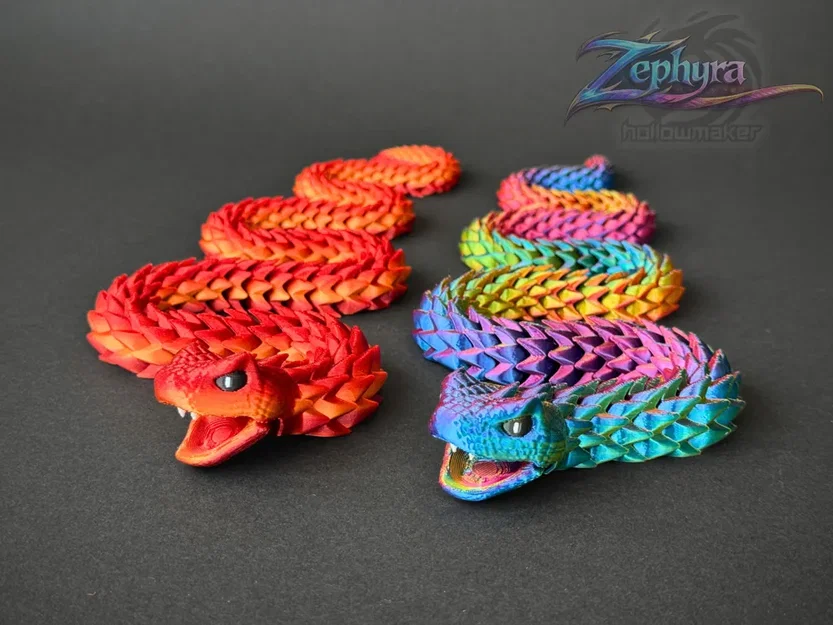 Mô hình rắn khớp nối 3D linh hoạt (Fidget Snake) cực chất - Image 5
