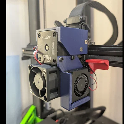 Ốp quạt Ender 3 V3 KE cho quạt 4010/4020