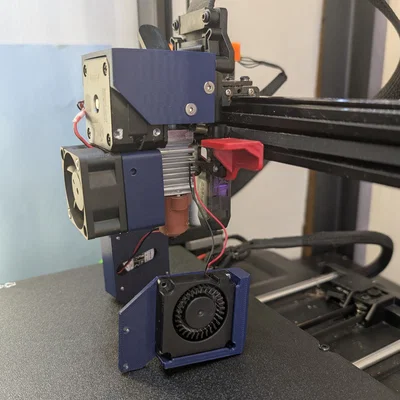 Ốp quạt Ender 3 V3 KE cho quạt 4010/4020