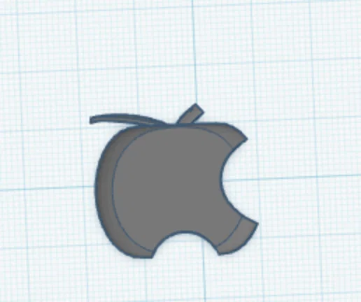 Mô hình logo Apple cách điệu 2D trang trí cực chất - Image 1