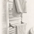 Giá treo khăn cho radiator (không cần khoan) – kệ + móc - Thumbnail 2