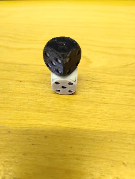 Mô hình xúc xắc 6 mặt (W6) chuẩn để in 3D - Image 1