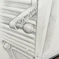 Giá treo khăn cho radiator (không cần khoan) – kệ + móc - Thumbnail 3