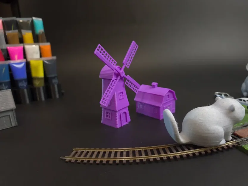 Cối Xay Gió Mini (Miniature Windmill) Phong Cách Chibi - Image 2