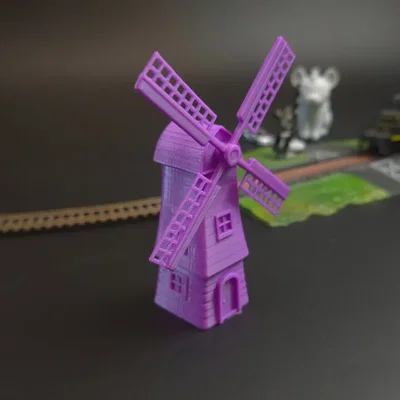 Cối Xay Gió Mini (Miniature Windmill) Phong Cách Chibi