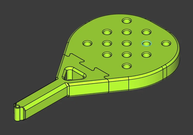 Vợt Padel in 3D (cỡ người lớn) – Padel Racket - Image 1