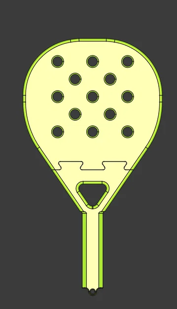 Vợt Padel in 3D (cỡ người lớn) – Padel Racket - Image 3