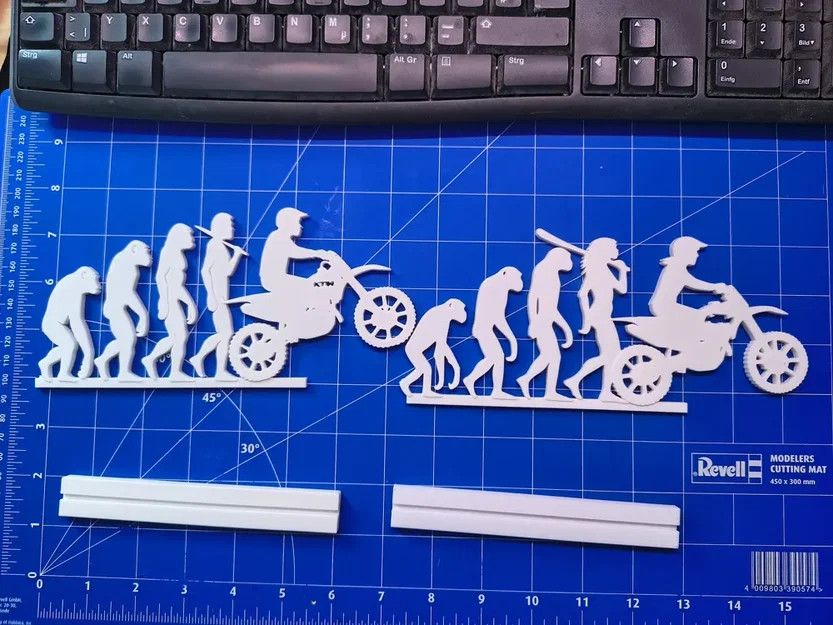 Mô hình 3D tiến hóa Motocross - Trang trí bàn làm việc cực chất - Image 1