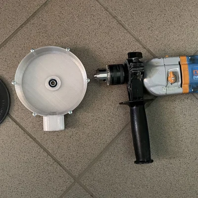Adapter hút bụi cho đĩa chà nhám 125mm gắn máy khoan