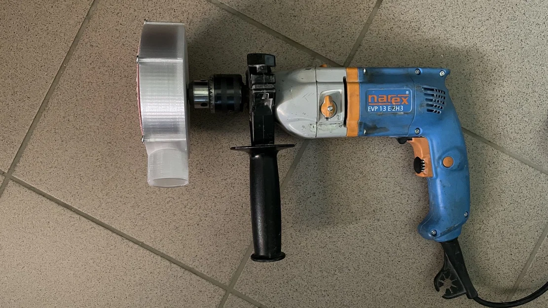 Adapter hút bụi cho đĩa chà nhám 125mm gắn máy khoan - Image 3