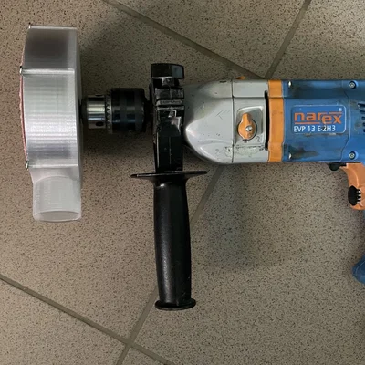 Adapter hút bụi cho đĩa chà nhám 125mm gắn máy khoan