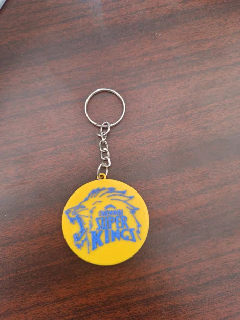 Móc khóa 3D logo Chennai Super Kings (CSK) độc đáo - Image 2