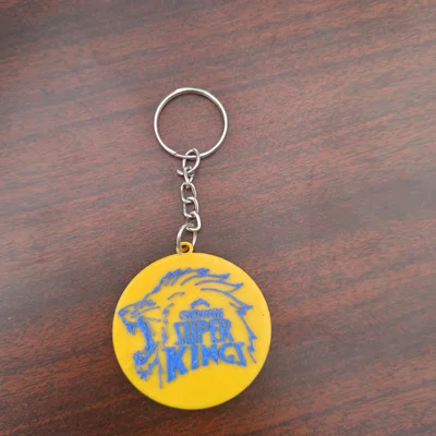 Móc khóa 3D logo Chennai Super Kings (CSK) độc đáo