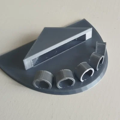 Đế giữ cờ để bàn 3D (Flag shelf holder) gọn gàng cho 5 lá cờ