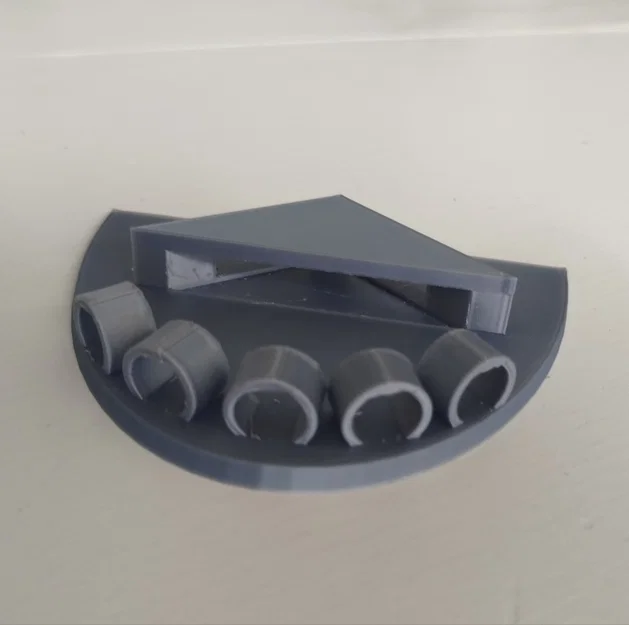 Đế giữ cờ để bàn 3D (Flag shelf holder) gọn gàng cho 5 lá cờ - Image 2