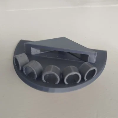 Đế giữ cờ để bàn 3D (Flag shelf holder) gọn gàng cho 5 lá cờ