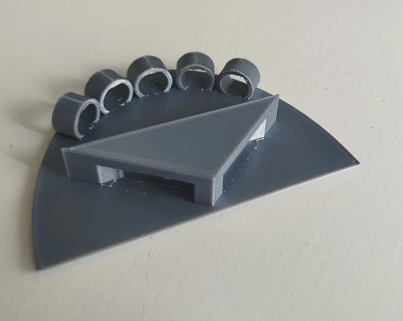 Đế giữ cờ để bàn 3D (Flag shelf holder) gọn gàng cho 5 lá cờ - Image 3