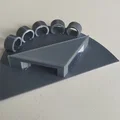 Đế giữ cờ để bàn 3D (Flag shelf holder) gọn gàng cho 5 lá cờ - Thumbnail 3