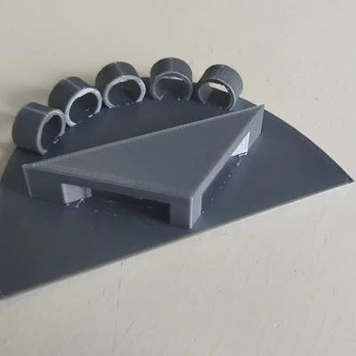 Đế giữ cờ để bàn 3D (Flag shelf holder) gọn gàng cho 5 lá cờ