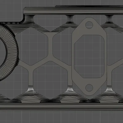 Voron 2.4 (350mm) Rear Skirt Sau Có Ổ Cắm Nguồn