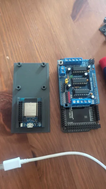 Tấm gắn bộ điều khiển động cơ L298D và ESP32 cho Robot SMARS - Image 2