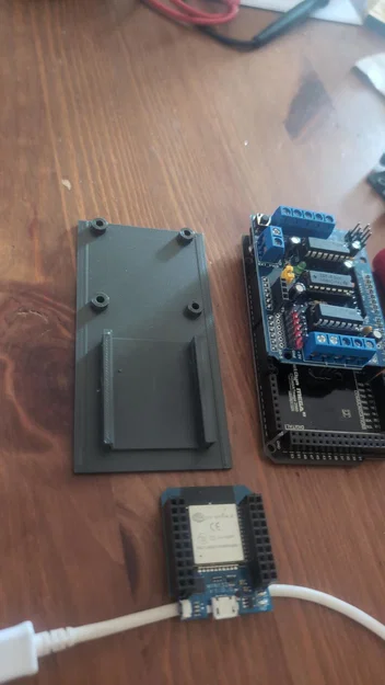 Tấm gắn bộ điều khiển động cơ L298D và ESP32 cho Robot SMARS - Image 3