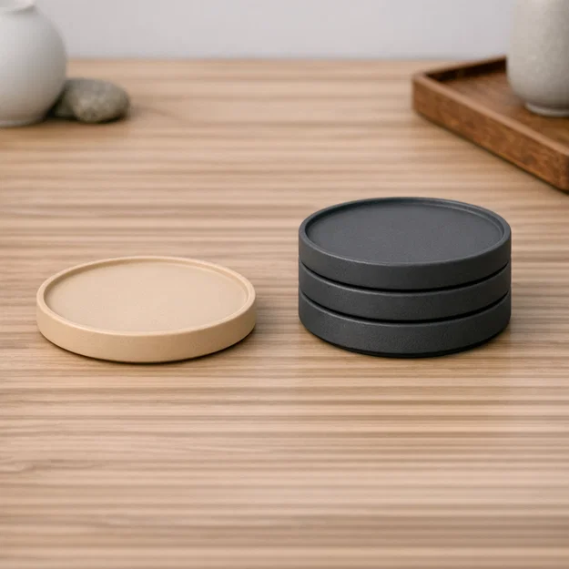 Lót ly Zen Ring phong cách Japandi tối giản (xếp chồng được) - Image 1