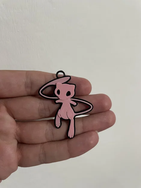 Móc khóa Pokémon Mew (Mew Pokemon Keychain) - Image 2