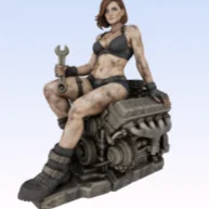 Mô hình 3D Nữ thợ máy Mechanic Girl đầy cá tính
