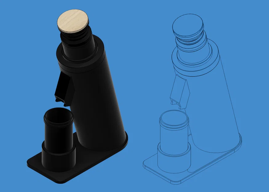 DF64V Integrated Dosing Cup Holder (Giá đỡ cốc định lượng tích hợp) - Image 3