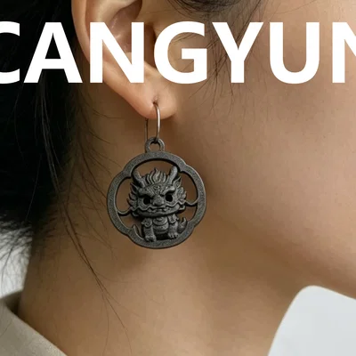Mặt dây chuyền Kỳ Lân 3D phong cách Trung Hoa độc đáo