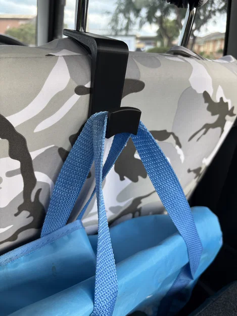 Móc treo tựa đầu ghế xe ô tô đa năng (Universal car headrest hook/hanger) - Image 2