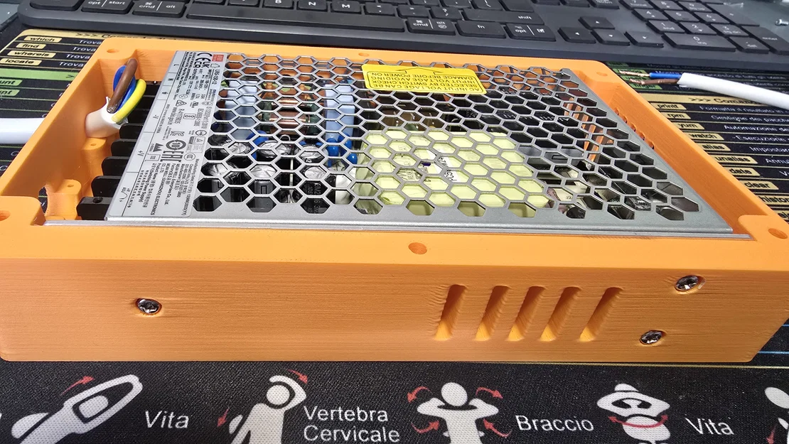 Vỏ case bộ nguồn Mean Well LRS-150 (đế + nắp) in 3D - Image 9