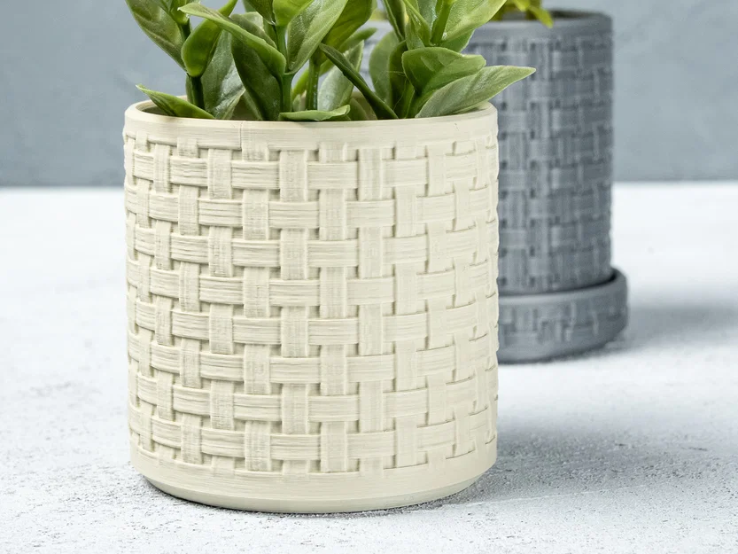 Chậu Cây Vân Đan Woven Planter - Image 1