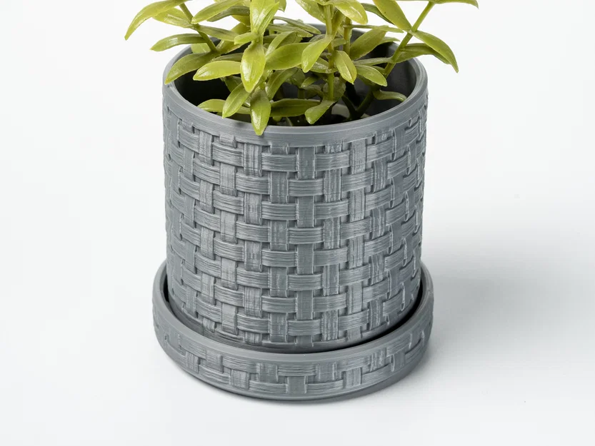Chậu Cây Vân Đan Woven Planter - Image 2