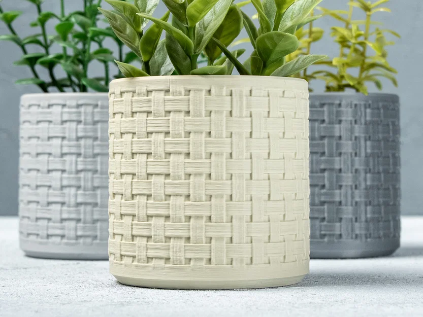 Chậu Cây Vân Đan Woven Planter - Image 3