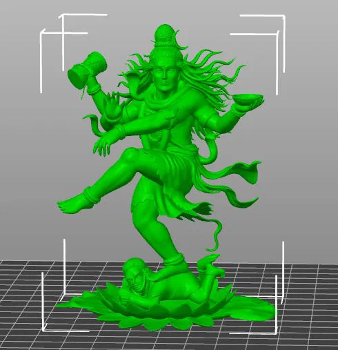 Mô hình 3D thần Shiva Thandava Pose nghệ thuật để in 3D - Image 2