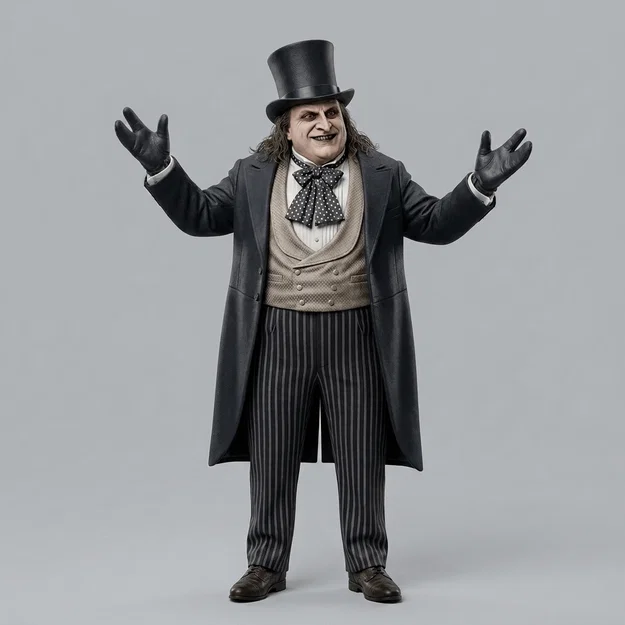 Mô hình 3D The Penguin Danny DeVito trong Batman Returns 1992 - Image 1