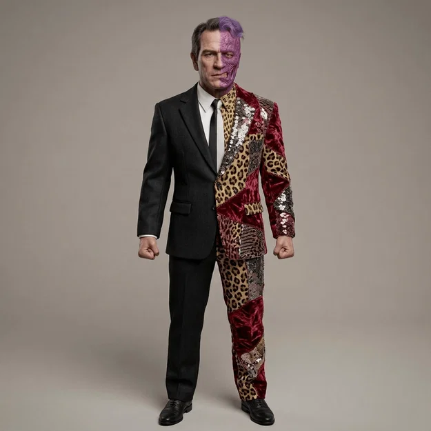 Mô hình 3D nhân vật Two-Face (Tommy Lee Jones) - Batman Forever 1995 - Image 1
