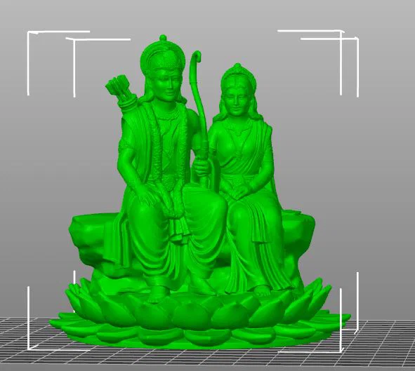 Mô hình 3D Lord Rama và Seetha Maa nghệ thuật tinh xảo - Image 1