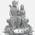 Mô hình 3D Lord Rama và Seetha Maa nghệ thuật tinh xảo - Thumbnail 2
