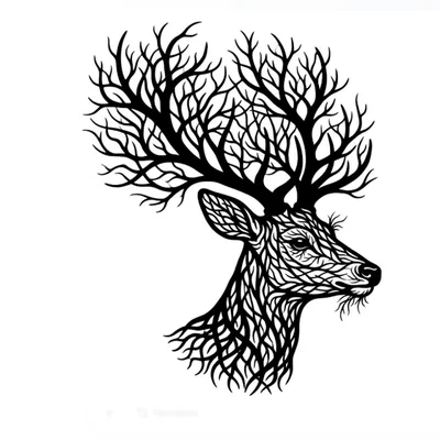 Tranh Treo Tường Hươu Gạc Tree of Life Cao Cấp - STL + SVG (No Supports)