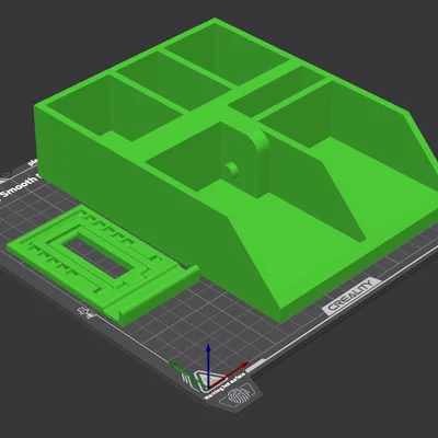 Khay đựng dụng cụ văn phòng kết hợp giá đỡ điện thoại in 3D